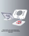 Katlanabilir Tablet Standı Ayarlanabilir Kaymaz Şeffaf Tasarım