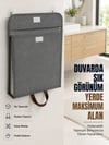 Katlanır Duvar Askılı Çamaşır Sepeti Geniş İç Hacimli Banyo Düzenleyici