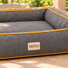 Kedi Köpek Yatağı Sofa Bed - Kiremit · Gri