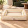 Kedi Köpek Yatağı Sofa Bed - Kiremit · Krem