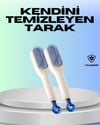 Kendini Temizleyen Ergonomik Saç Tarağı – Abs Gövde, Silikon Diş