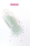 Kesme Cam Boncuk 2mm - 20 Gram - Şeffaf Beyaz -BNC320
