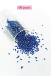 Kesme Cam Boncuk 2mm - 60 Gram - Koyu Mavi - BNC392