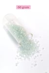 Kesme Cam Boncuk 2mm - 60 Gram - Şeffaf Beyaz - BNC368