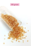 Kesme Cam Boncuk 2mm - 60 Gram - Şeffaf Altın - BNC366