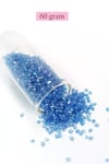 Kesme Cam Boncuk 2mm - 60 Gram - Şeffaf Mavi - BNC374