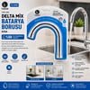 Kısa Evye-Lavabo Batarya Borusu (Krom, Süzgeçli Uç)