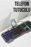 Klavyesi Q Klavye Rgb Işıklı Mouse Hediyeli