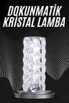 Kristal Lamba Masa Lambası Şarjlı Masa Lambası Dokunmatik Sensör Usb Şarjlı