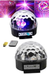 Led Işık Disko Topu Bluetooth Hoparlörlü USB Müzik Çalar Kumandalı