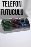 Led Işıklı  Klavye Usb Girişli Rgb Işıklı Q Klavye Mouse Hediyeli
