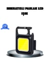 Led Mini Anahtarlık Fener – 1000 Lümen Güçlü Işık Ve Usb Type-c Şarjlı