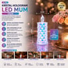 LED mum kristal plastik küçük boy pilli