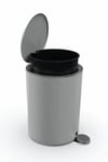 Lenox 5 Lt Pedallı Çöp Kovası Gri Royaleks-E66