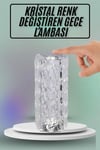 Masa Ve Gece Lambası Şık Ve Dayanıklı Sensörlü Şarjlı Kristal Lamba