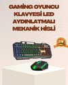 Mekanik Led  Klavye Mouse Seti – Yüksek Tepki Ve Ergonomi