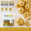 Metalik Gold Balon 11'' (28 cm) 100'lü Paket