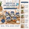 Midye ve Deniz Kabuklu Vazo Taşı