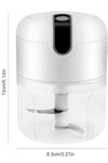 Mini Doğrayıcı Rondo Taşınabilir Mini El Blender Paslanmaz Çelik