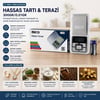 Mini Hassas Terazi 300g/0.01g (6x12 cm) Şeffaf Kapaklı, Pilli