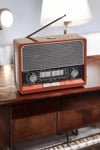 Nostaljik Radyo Usb,aux Ve Sd Kart Girişli Bluetooth Bağlantılı