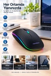 Ofis Ev Okul Kullanımına Uygun Şarjlı Kablosuz Mouse