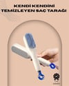 Otomatik Temizlenen Ergonomik Saç Tarağı – Masaj Başlıklı