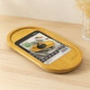 Oval Ahşap Bambu Yağdanlık Altlık ve Sunum Tepsisi 12x24x0.8 cm