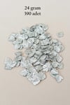 Oya Abiye Bileklik Kolye Pleksi Metalik Plastik Pul Gümüş Renk 24 gram 390 adet - BNC567