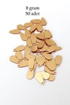 Oya Abiye Bileklik Kolye Pleksi Metalik Plastik Pul Altın Renk 8 gram 50 adet - BNC484