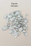 Oya Abiye Bileklik Kolye Pleksi Metalik Plastik Pul Gümüş Renk 8 gram 130 adet - BNC507