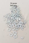 Oya Abiye Bileklik Kolye Pleksi Metalik Plastik Pul Gümüş Renk 24 gram 300 adet - BNC571