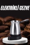 Paslanmaz Çelik Türk Kahvesi Makinesi 6 Fincan Kpasiteli Elektrikli Cezve