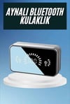 Powerbankli Bluetooth Kulaklık Yüksek Ses Aynalı Çift Dijital Gösterge Ekranı