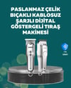 Profesyonel Saç Ve Sakal Kesme Makinesi – Şarjlı, Sessiz Motor, Ayarlanabilir Tarak