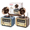 Retro Gramofon Radyo Bluetooth USB Şarjlı (AM/FM/SW)
