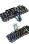 Rgb Işıklı   Klavye Q Klavye Mouse Hediyeli