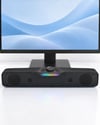 Rgb Işıklı Bluetooth 5.4 Masaüstü Soundbar Hoparlör Usb Destekli Siyah