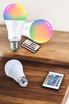 Rgb Led Lamba Led Işık Ampul Renk Değiştirebilen 100 Watt