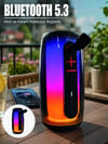 Rgb Led Taşınabilir Bluetooth Speaker Güçlü Bas Ses Type-c Şarj Girişli