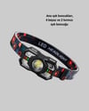 Şarj Edilebilir Led Far Hareket Sensörlü 5 Modlu Outdoor Yeni Nesil