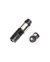 Şarjlı Led El Feneri - 14500 Pil Dahil, 4 Işık Modu, Mini Boy