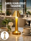 Şarjlı Masa Lambası 3 Işık Modu Kademesiz Karartma Metal Gövde Yeni Nesil