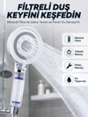 Şeffaf Filtre Hazneli Duş Başlığı Güçlü Akışlı Pratik Banyo Duşu