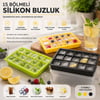 Silikon Plastik 15 Bölmeli Buzluk
