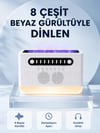 Simüle Alev Efektli Kablosuz Hoparlör Zamanlayıcılı Gece Lambası