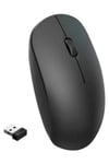 Siyah Kablosuz Mouse Wireless Mouse Minimal Tasarım