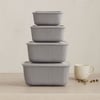 Sızdırmaz Dikdörtgen Saklama Kabı Seti (600/1100/1800/3000 ml)