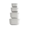Sızdırmaz Saklama Kabı Seti (600/1100/1800/3000 ml) Kare
