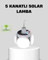 Solar Güneş Enerjili Ve Usb Şarjlı 5 Kanatlı Led Kamp Lambası